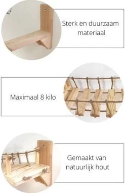 Be-Inspired® Houten Katten Brug – Katten Klimwand – Katten Klimmuur – Katten Muur – Katten Klim Plankjes – Huisdier – Hangmat – Wandmeubel Kat – Wandmontage – Duurzaam – 90 Cm 11 Be-Inspired® Houten Katten Brug – Katten Klimwand – Katten Klimmuur – Katten Muur – Katten Klim Plankjes – Huisdier – Hangmat – Wandmeubel Kat – Wandmontage – Duurzaam – 90 Cm -Katten Hondenbenodigdheden Winkel 781x1200 4