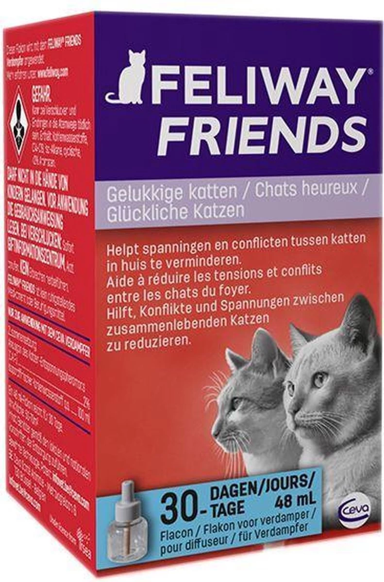 Feliway Friends - Navulling - 1 X 48 Ml - Anti-conflict Voor Katten 13 Feliway Friends - Navulling - 1 X 48 Ml - Anti-conflict Voor Katten - Afbeelding 11