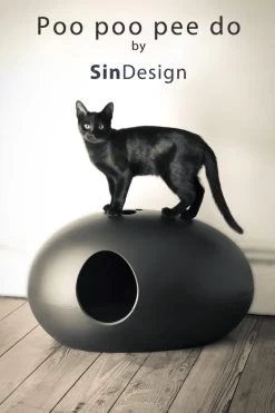 SinDesign Poopoopeedo Kattenbak - Zwart -Katten Hondenbenodigdheden Winkel 800x1200 21