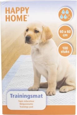 Happy Home Trainingsmat - Zindelijkstraining - 100 Stuks - 60X60 Cm -Katten Hondenbenodigdheden Winkel 802x1200 3