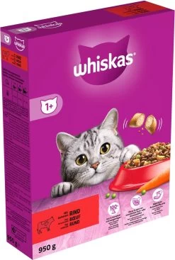 Whiskas 1+ Kattenbrokken - Rund - Doos 5 X 950 G -Katten Hondenbenodigdheden Winkel 808x1200 4