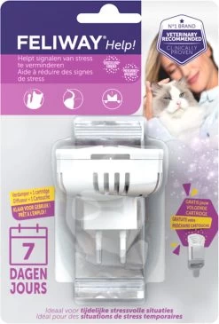 Feliway Help! - Verdamper + Cartridge - 7 Dagen - Kat - Tijdelijke Spannende Situaties Voor Je Kat -Katten Hondenbenodigdheden Winkel 813x1200 2
