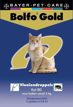 Bayer Bolfo Gold 80 Anti Vlooienmiddel - Kat - >4 Kg - 2 Pipetten 9 Bayer Bolfo Gold 80 Anti Vlooienmiddel - Kat - >4 Kg - 2 Pipetten -Katten Hondenbenodigdheden Winkel 820x1200 5