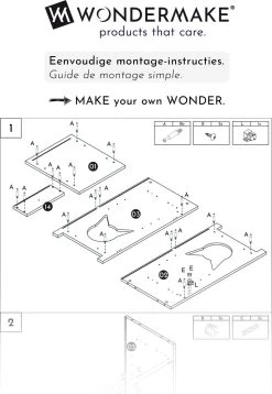 WONDERMAKE® Grote Kattenkast Houten Voor Kattenbak Kattentoilet, XL-kattenbak Dressoir Kastje Met Schuiflade, Designer Kattenhuis Met Kattenhol Kattenbakkast, Kasten Kast Voor Katten Binnen Hoog, 51 X 46 X 96 Cm, Wit -Katten Hondenbenodigdheden Winkel 827x1200 3