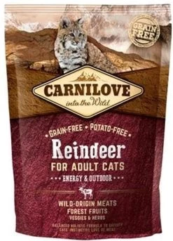 Carnilove Granenvrij Rendier Energy/Outdoor 6kg -Katten Hondenbenodigdheden Winkel 863x1200 1