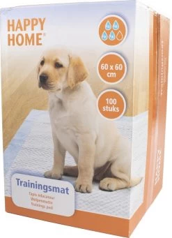 Happy Home Trainingsmat - Zindelijkstraining - 100 Stuks - 60X60 Cm -Katten Hondenbenodigdheden Winkel 870x1200 2