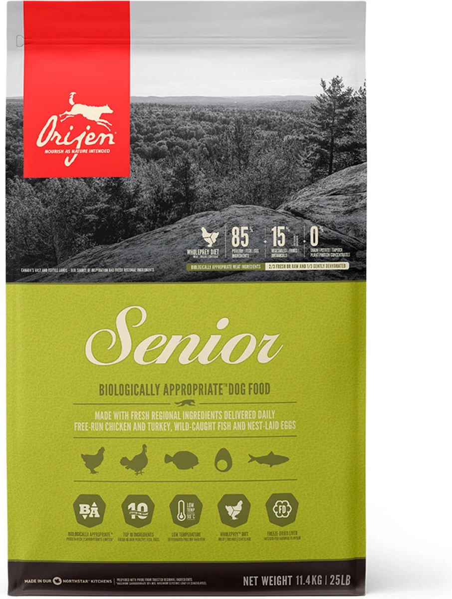 Orijen Whole Prey Senior Dog - Kip & Kalkoen - Hondenvoer - 11.4 Kg 16 Orijen Whole Prey Senior Dog - Kip & Kalkoen - Hondenvoer - 11.4 Kg - Afbeelding 14