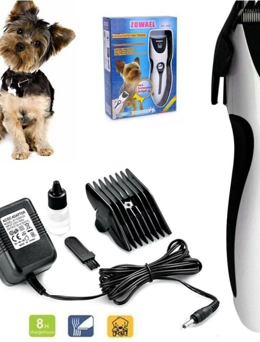 Zowael Professioneel Hondentondeuse - Verstelbare Hondentondeuse - Dieren Tondeuse - Hondentondeuse Dikke Vacht - Hondentondeuse Draadloos- Huisdier Trimmer - Scheerapparaat Honden - Set 4 Opzetkammen 4 Zowael Professioneel Hondentondeuse - Verstelbare Hondentondeuse - Dieren Tondeuse - Hondentondeuse Dikke Vacht - Hondentondeuse Draadloos- Huisdier Trimmer - Scheerapparaat Honden - Set 4 Opzetkammen - Afbeelding 2