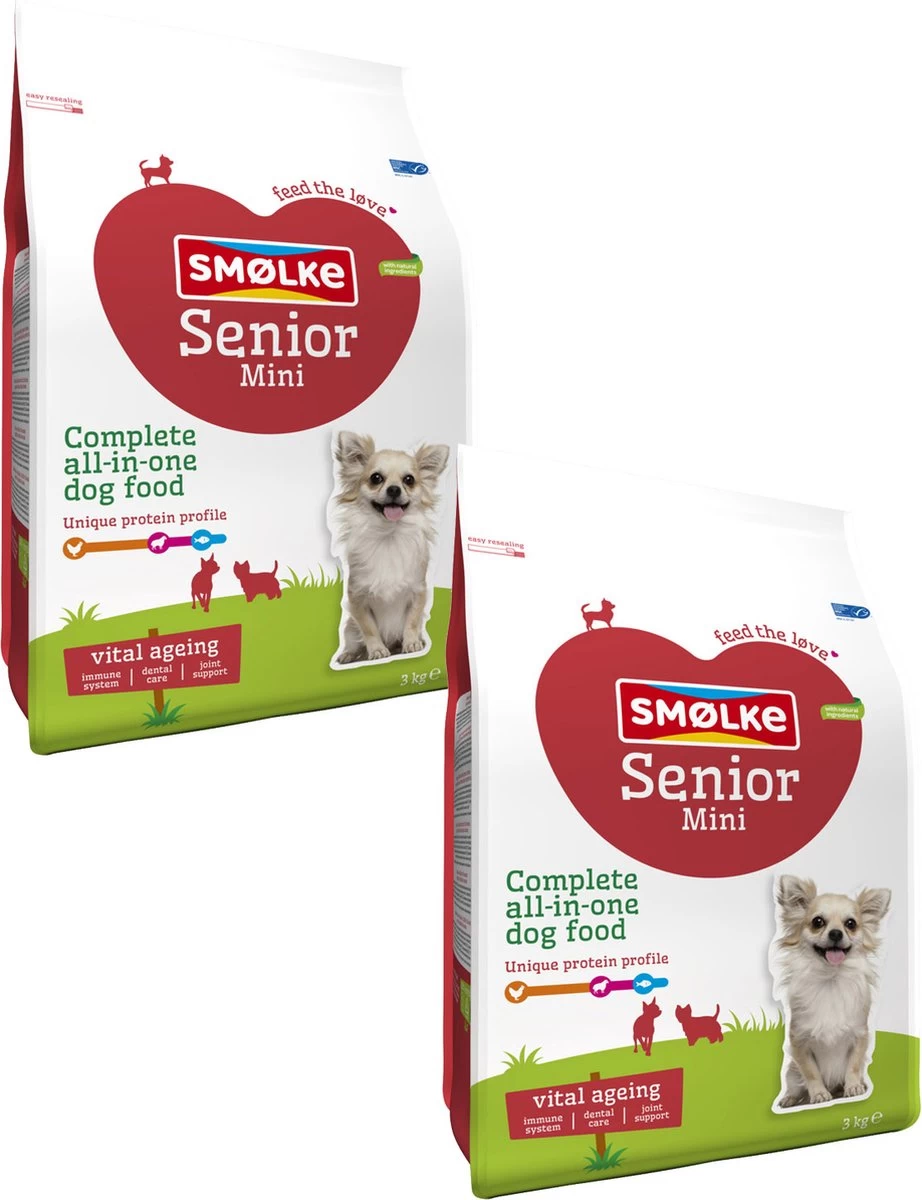 Smolke Senior Mini - Hondenvoer - 2 X 3 Kg 5 Smolke Senior Mini - Hondenvoer - 2 X 3 Kg - Afbeelding 3
