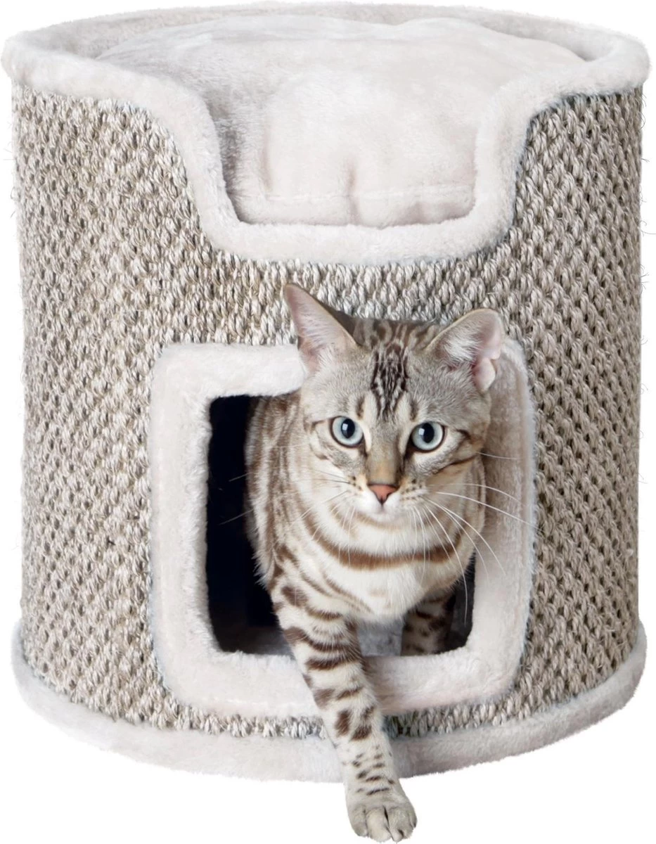 Trixie Krabton Ria Krabpaal Lichtgrijs/Natuur - 37X37X37 CM 5 Trixie Krabton Ria Krabpaal Lichtgrijs/Natuur - 37X37X37 CM - Afbeelding 3