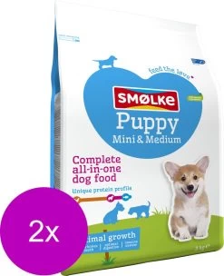 Smolke Puppy Mini-Medium - Hondenvoer - 2 X 3 Kg -Katten Hondenbenodigdheden Winkel 976x1200 1