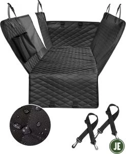 J.E Hondendeken Auto - Beschermhoes Achterbank - Hondendeken Auto Achterbank - Autodeken Hond - 147 X 137 Cm -Katten Hondenbenodigdheden Winkel 979x1200 2