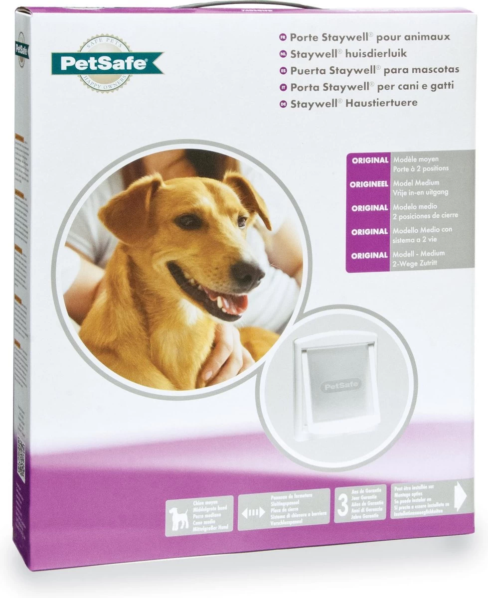 Petsafe 740 Hondenluik - Wit/Transparant - Medium - 35 X 26,5 Cm 5 Petsafe 740 Hondenluik - Wit/Transparant - Medium - 35 X 26,5 Cm - Afbeelding 3