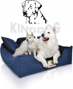 KingDog - Groot Honden- En Kattenbed 75 X 65 | Donkergrijs - Maat M -Katten Hondenbenodigdheden Winkel 985x1200